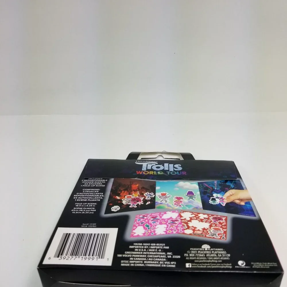 Trolls World Tour 40+ repositionable stickers